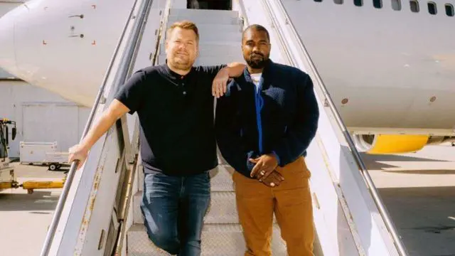 The rapper and the talk show host headed to the open skies for a special version of 'Carpool Karaoke' on Monday.